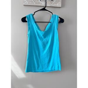 IISLI Women's Turqouise Blouse with Rhinestone Embellished Cap Sleeves